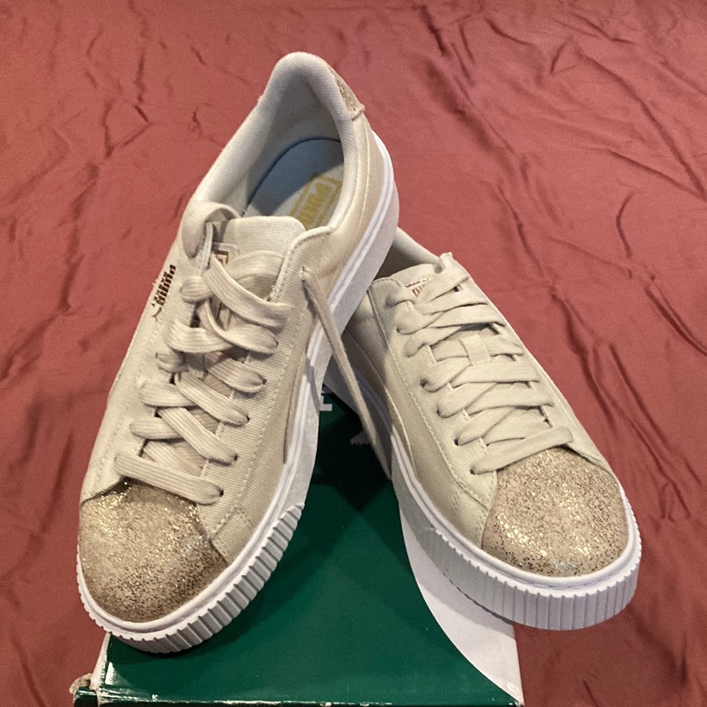 Brand new never worn platform sneakers